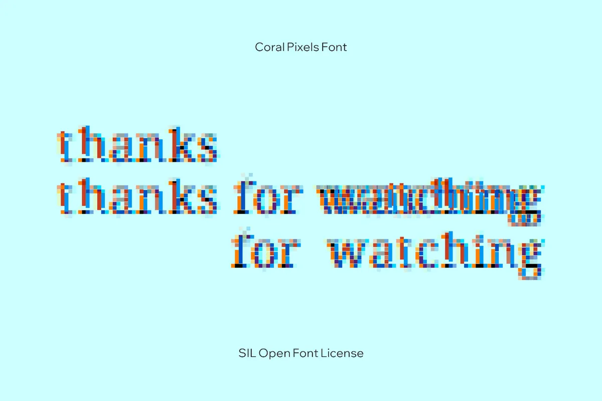 Coral Pixels Font