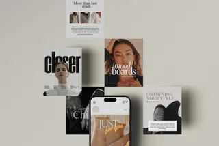 Feed Layout & Editorial Cards Mockup