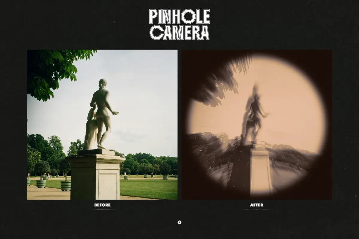Pinhole Camera Photo Effect