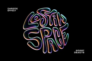 Alien Chrome Effect for Text & Logo