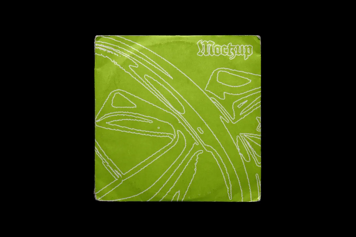 Damaged Vinyl Cover Mockup