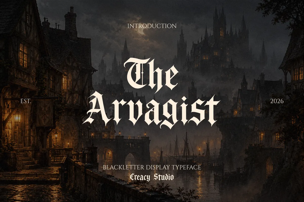 The Arvagist - Blackletter Display Font