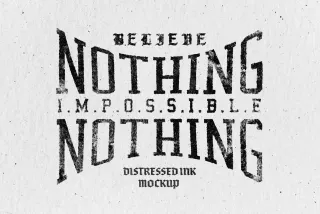 Distressed Ink Mockup