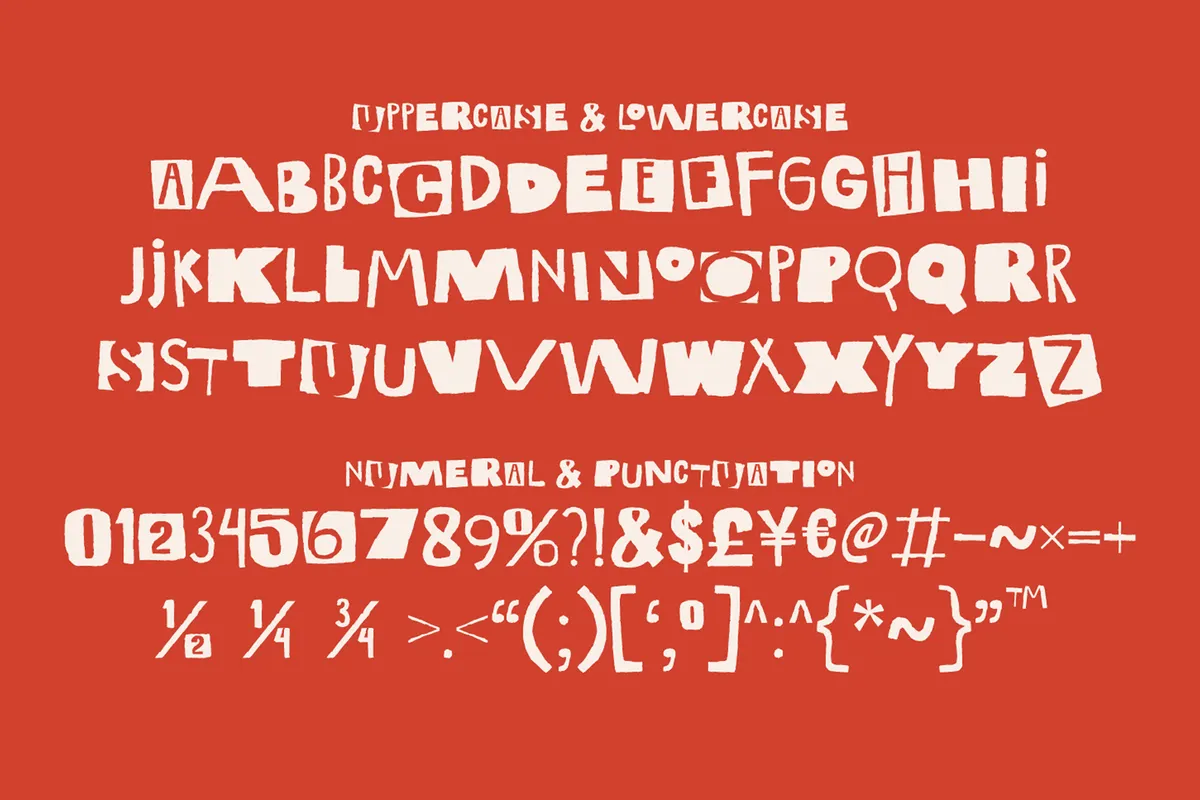 Alphabet Riot - Experimental Ransom Display Font