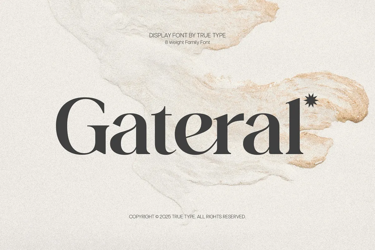TRT Gateral – Elegant Serif Font