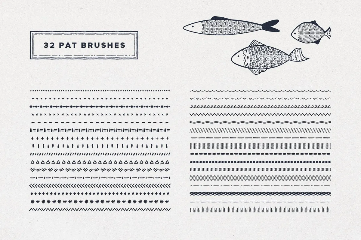 Lighthouse Liner Illustrator Brushes