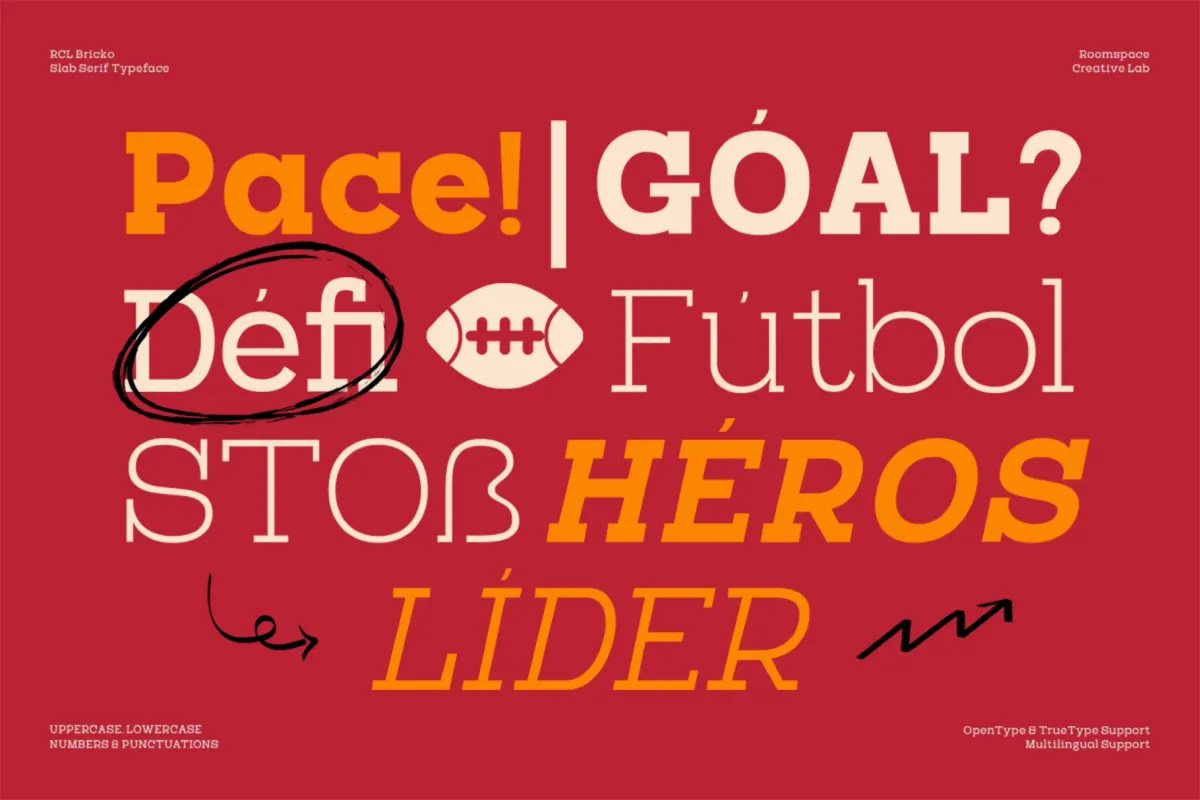 RCL Bricko – Bold Modern Slab Serif Font