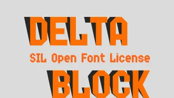 Delta Block Font