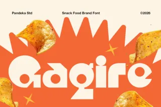 Gagire - Playful Chunky Food Font