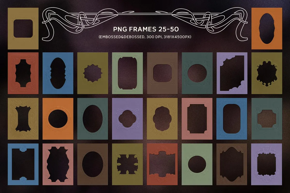 Art Nouveau Papers & Frames