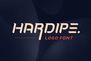 Hardipe - Grand Logo Font