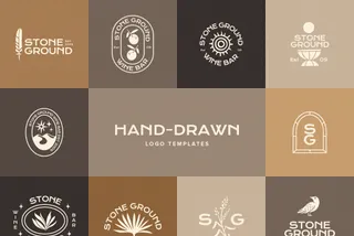 Hand-Drawn Logo Templates