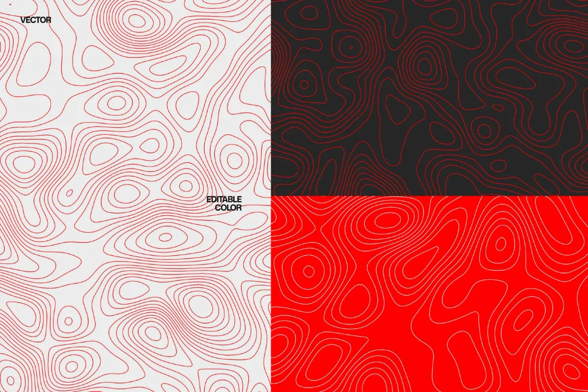 Topographic Map Vector Pack