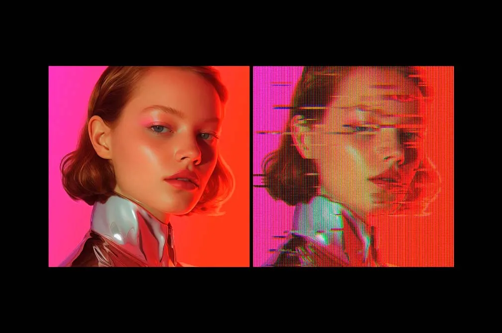 Glitching Screen Photo Effect