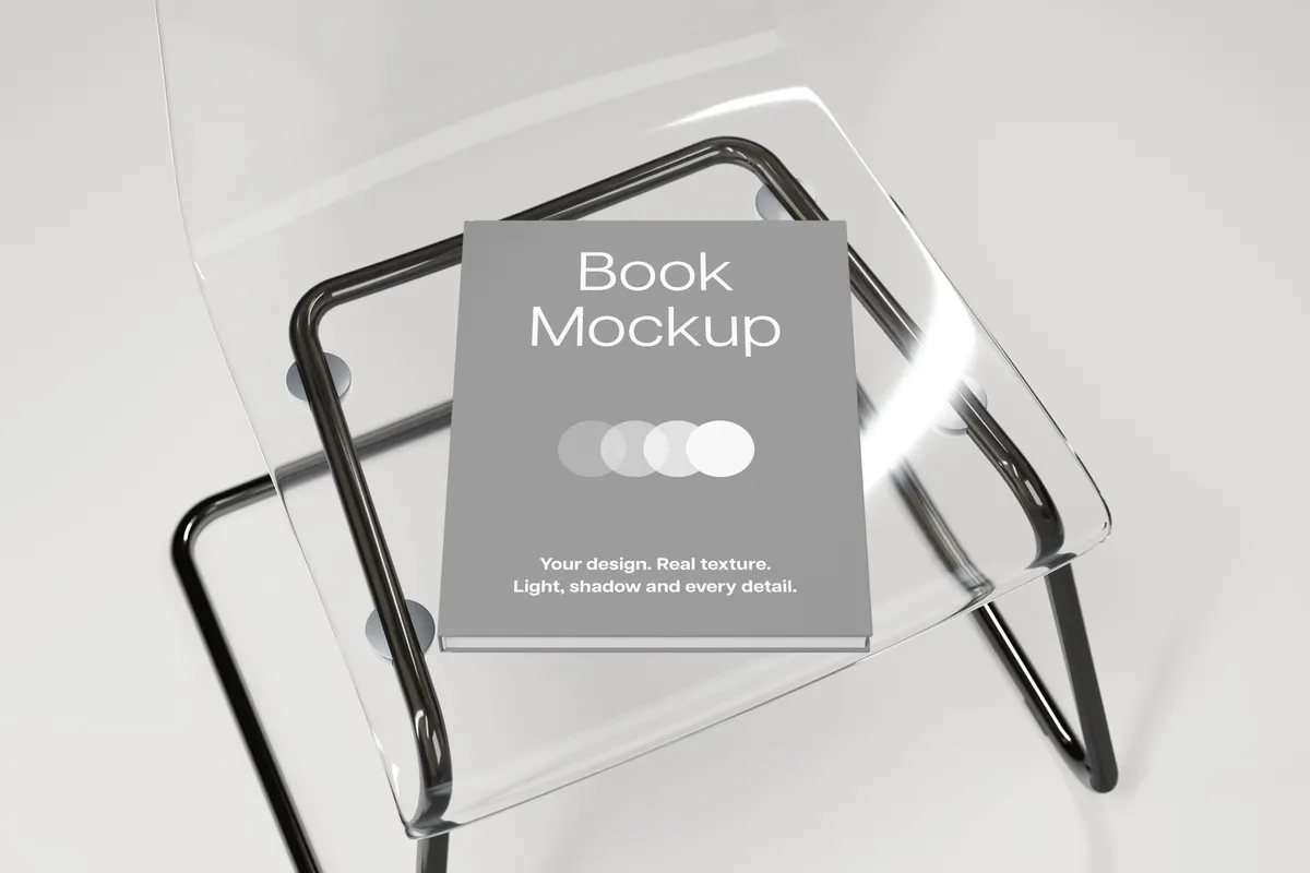 Linen Hardcover Book Mockup