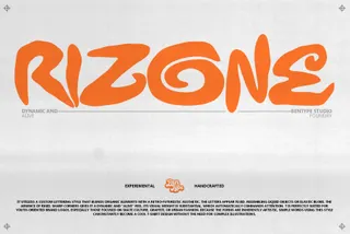 Rizone - Bold Graffiti Display Font