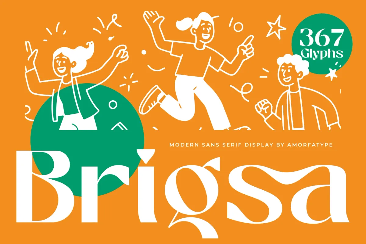 Brigsa - Bold High-Contrast Display Font