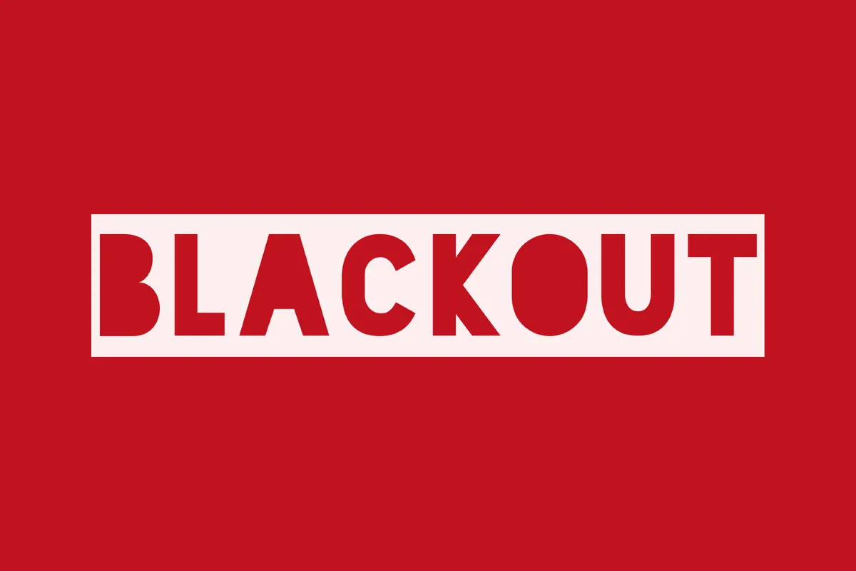 Blackout 90s Stencil Font