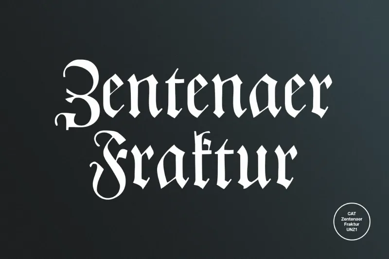 CAT Zentenaer Fraktur Font