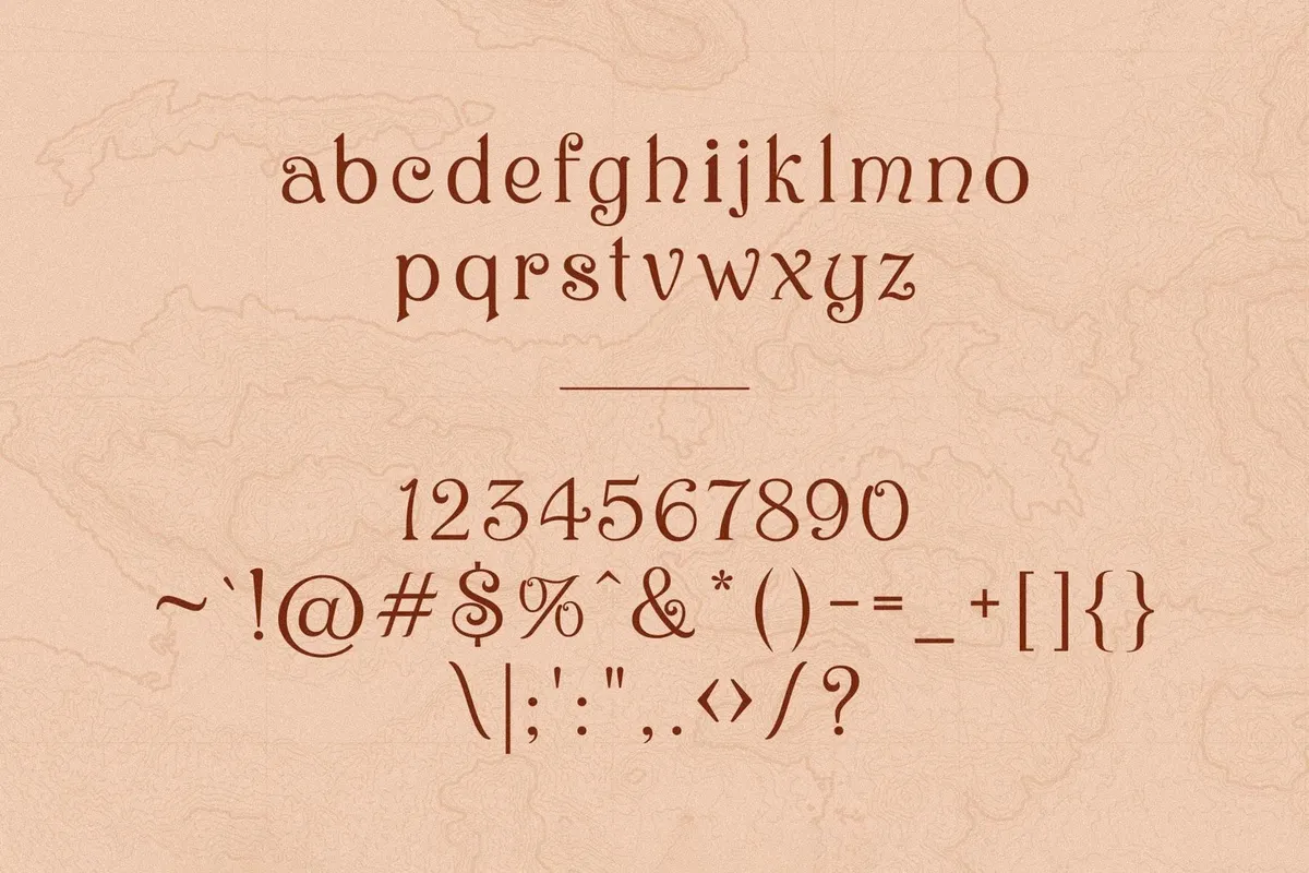 Antique Atlas - Vintage Typeface