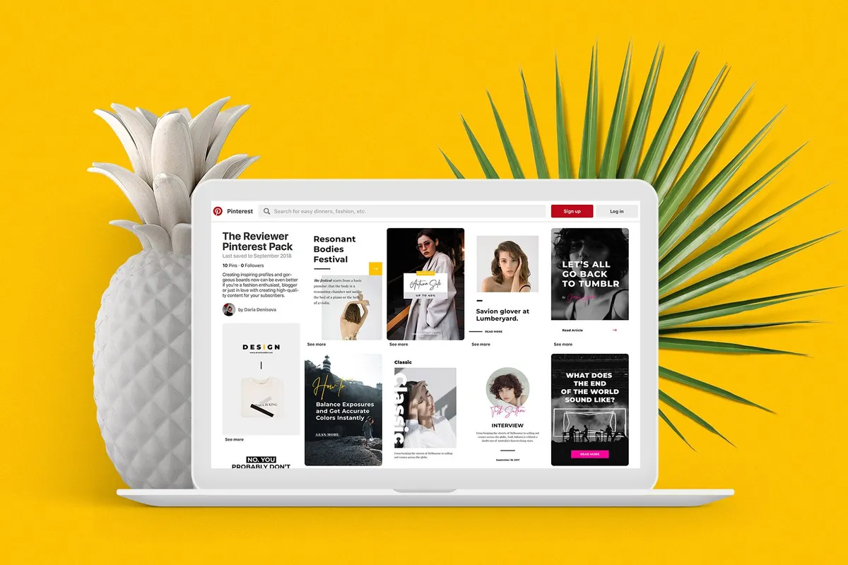 The Reviewer Pinterest Templates