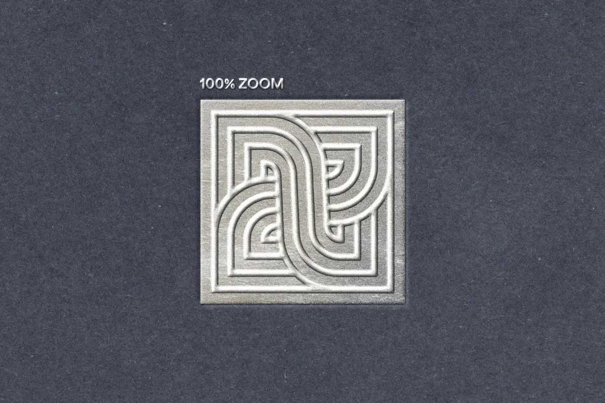 Foil Stamp Paper Mockup