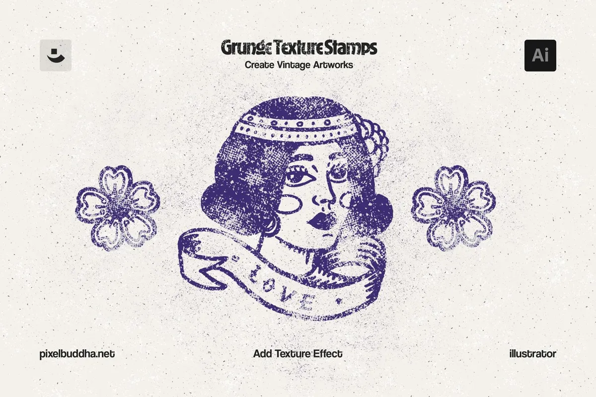 Grunge Stamp Illustrator Brushes