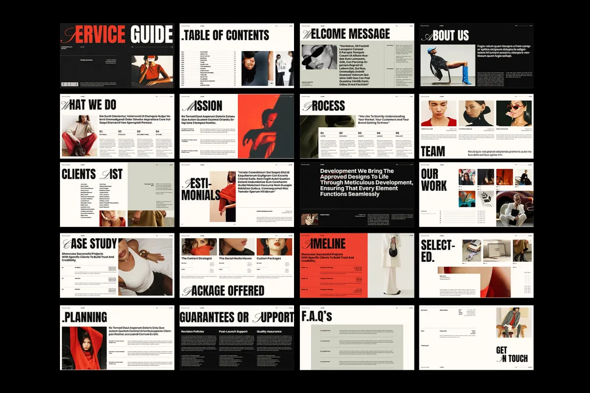 Services and Pricing Guide Presentation Template
