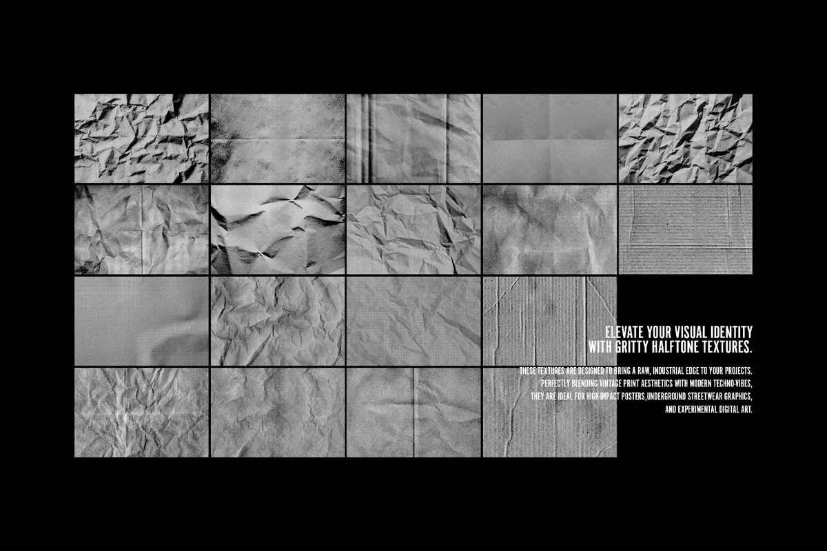 Halftone Papers Texture Collection