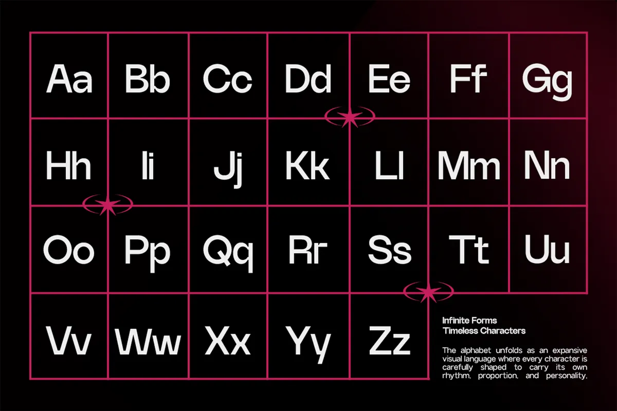 GC Rupture - Modern Inktrap Sans Serif Family