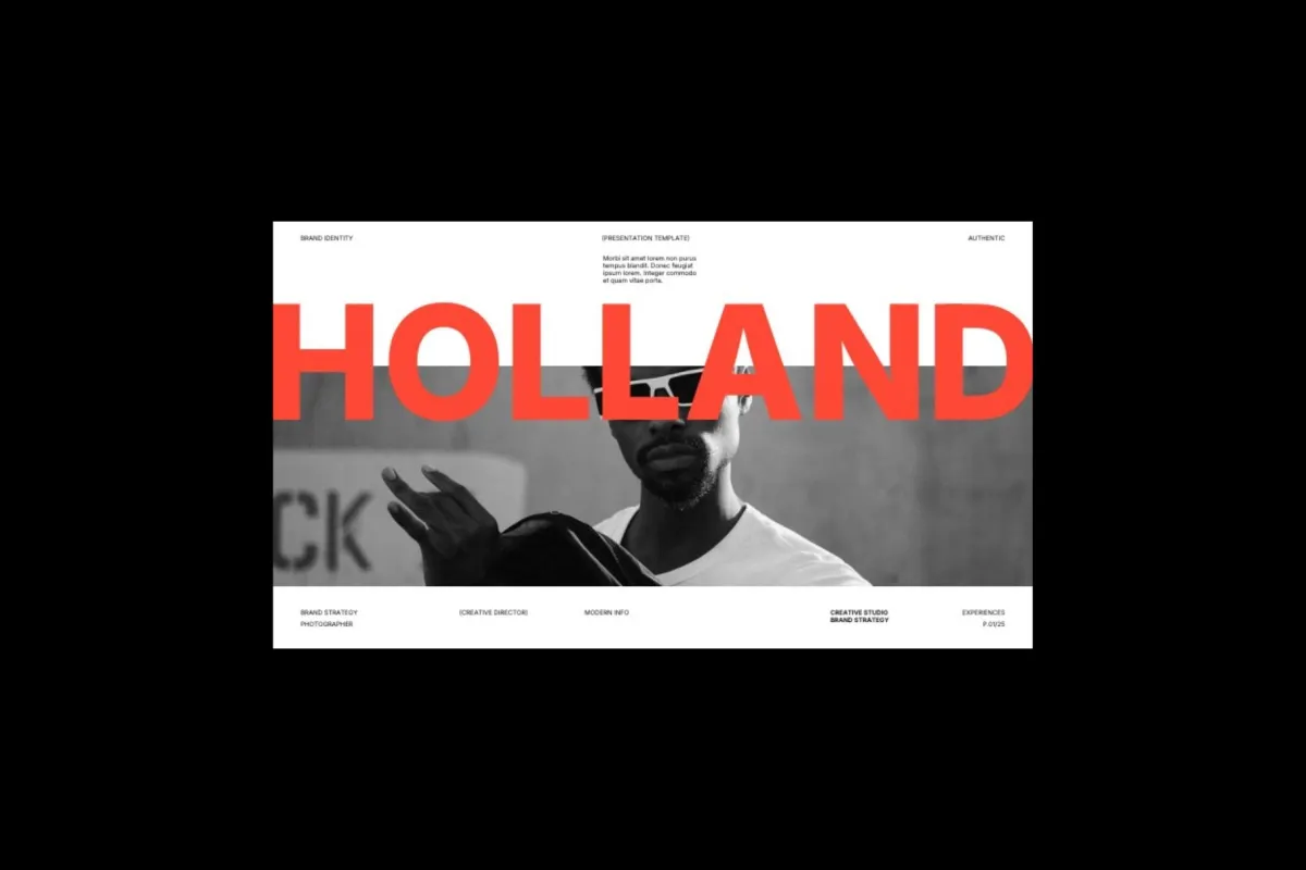 Holland - Brand Portfolio Google Slides Template