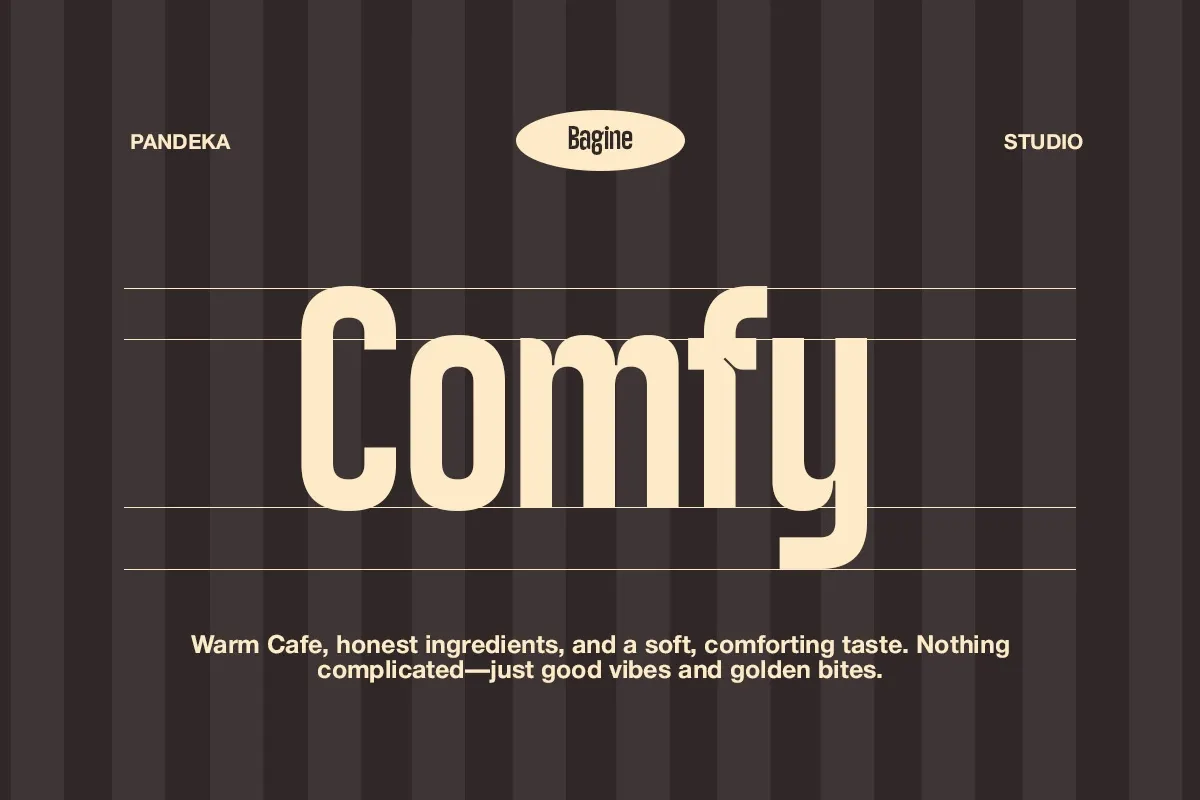Bagine - Bold Condensed Cafe Font
