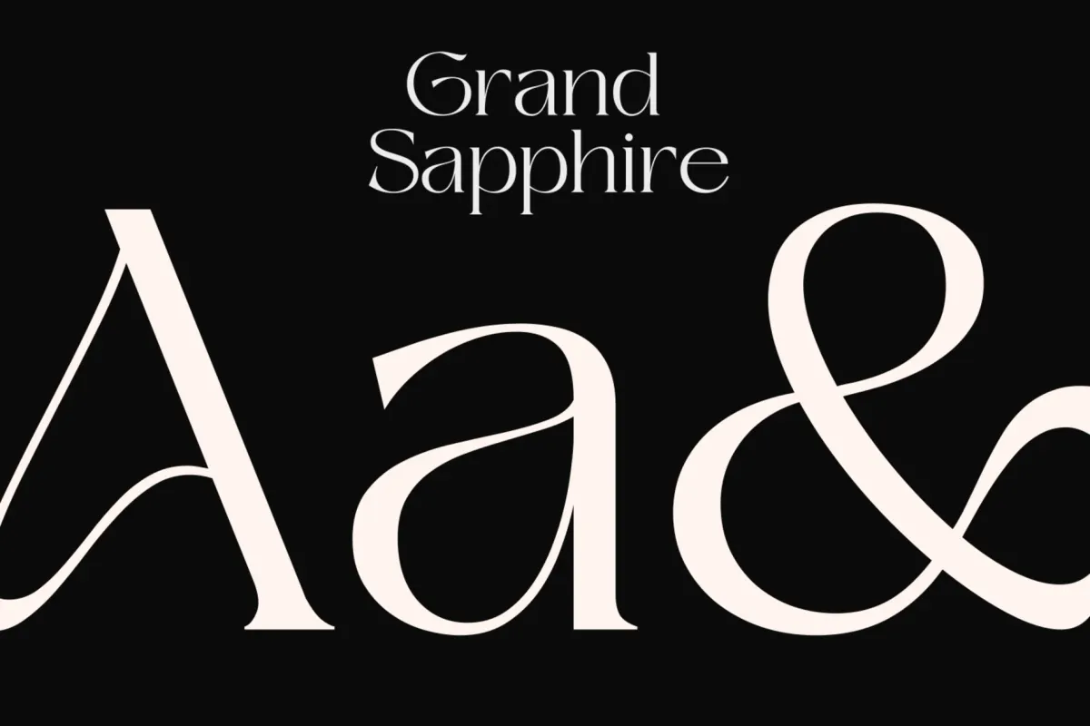 Grand Sapphire — Elegant Display Serif Font