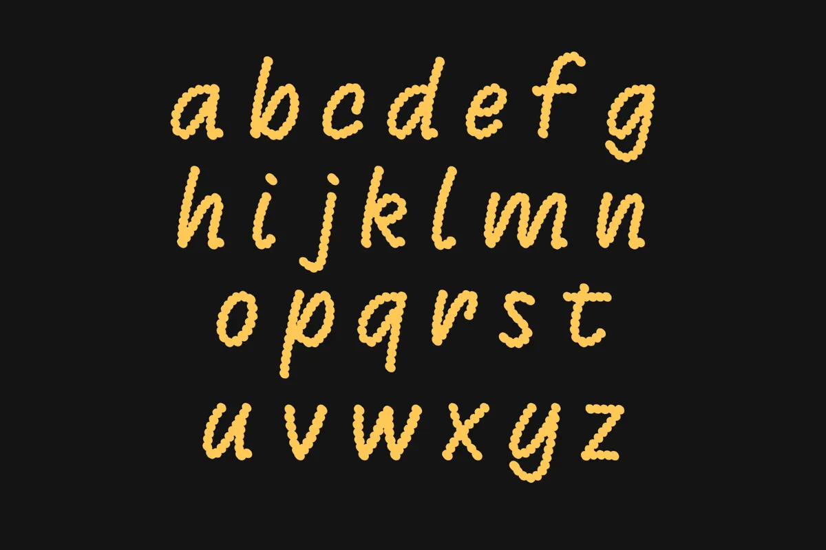 Azabache - Decorative Dot Font
