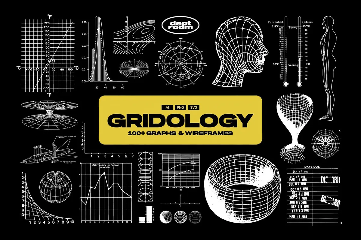 GRIDOLOGY | 100+ Graphs & Wireframes