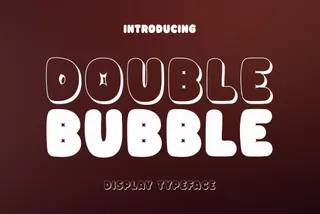 Double Bubble 3D Typeface