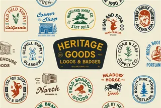 Heritage Goods Logo and Badge Collection