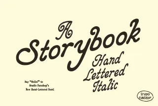 Storybook - Retro Hand-Drawn Italic Font