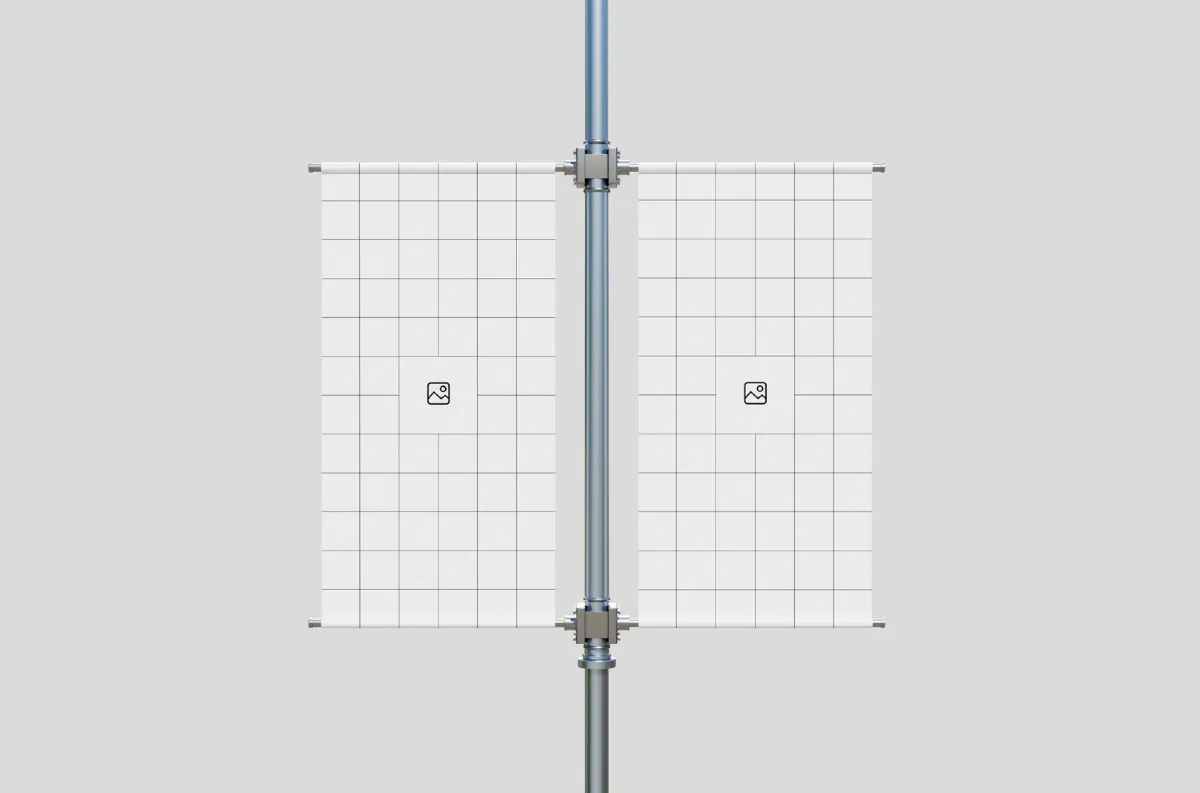 Pole Banner Mockup