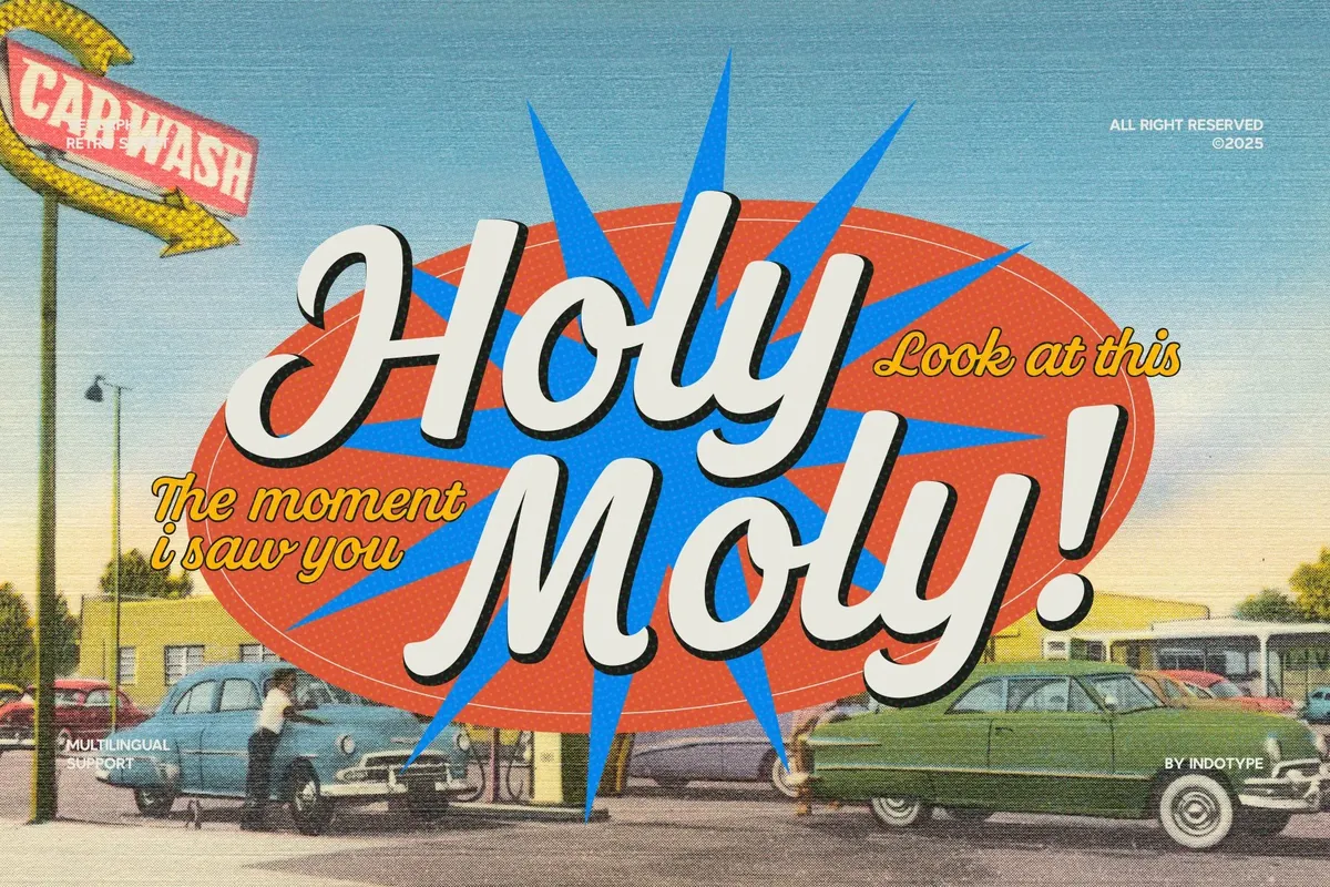 Veylaph - Bold Retro Script Font