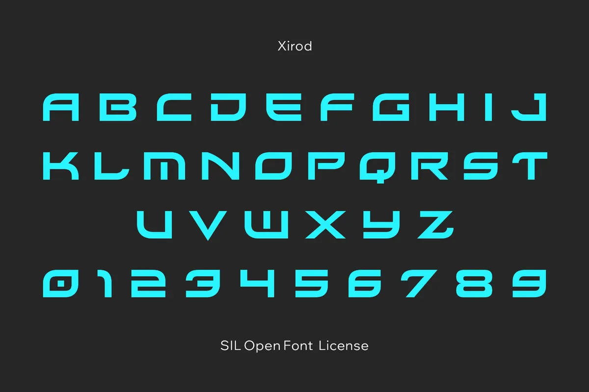Xirod - Space Arcade Font