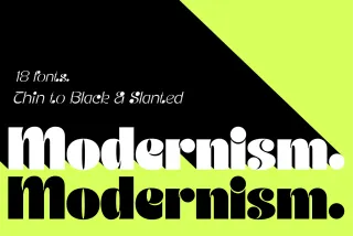 JT Modernism - Modern Funky Font