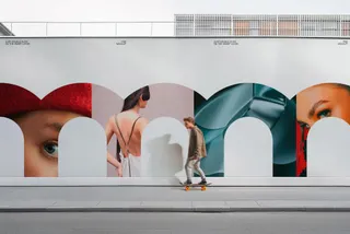 Large-Format Wall Banner Mockup