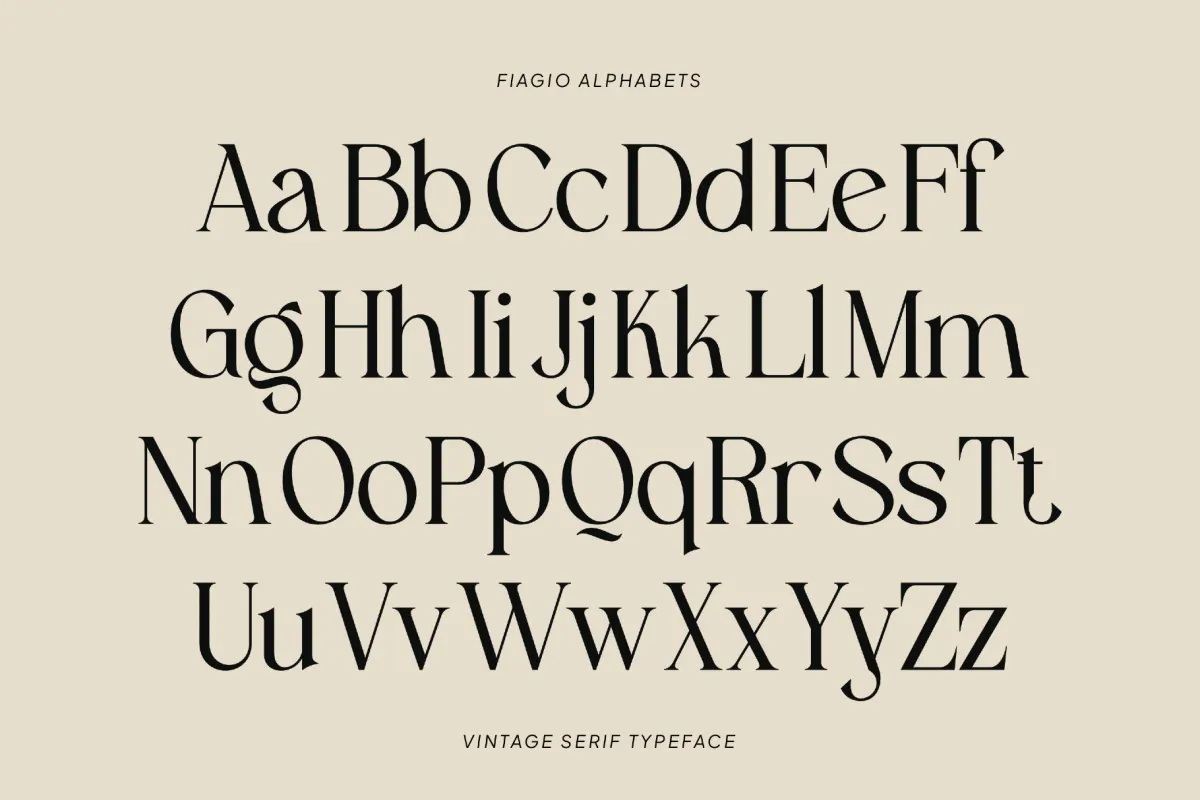 Fiagio – Elegant Vintage Serif Font