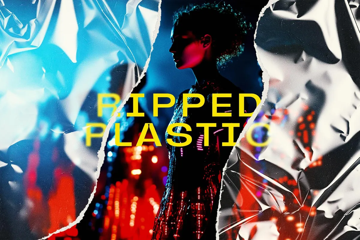 Ripped Plastic Photo Effect
