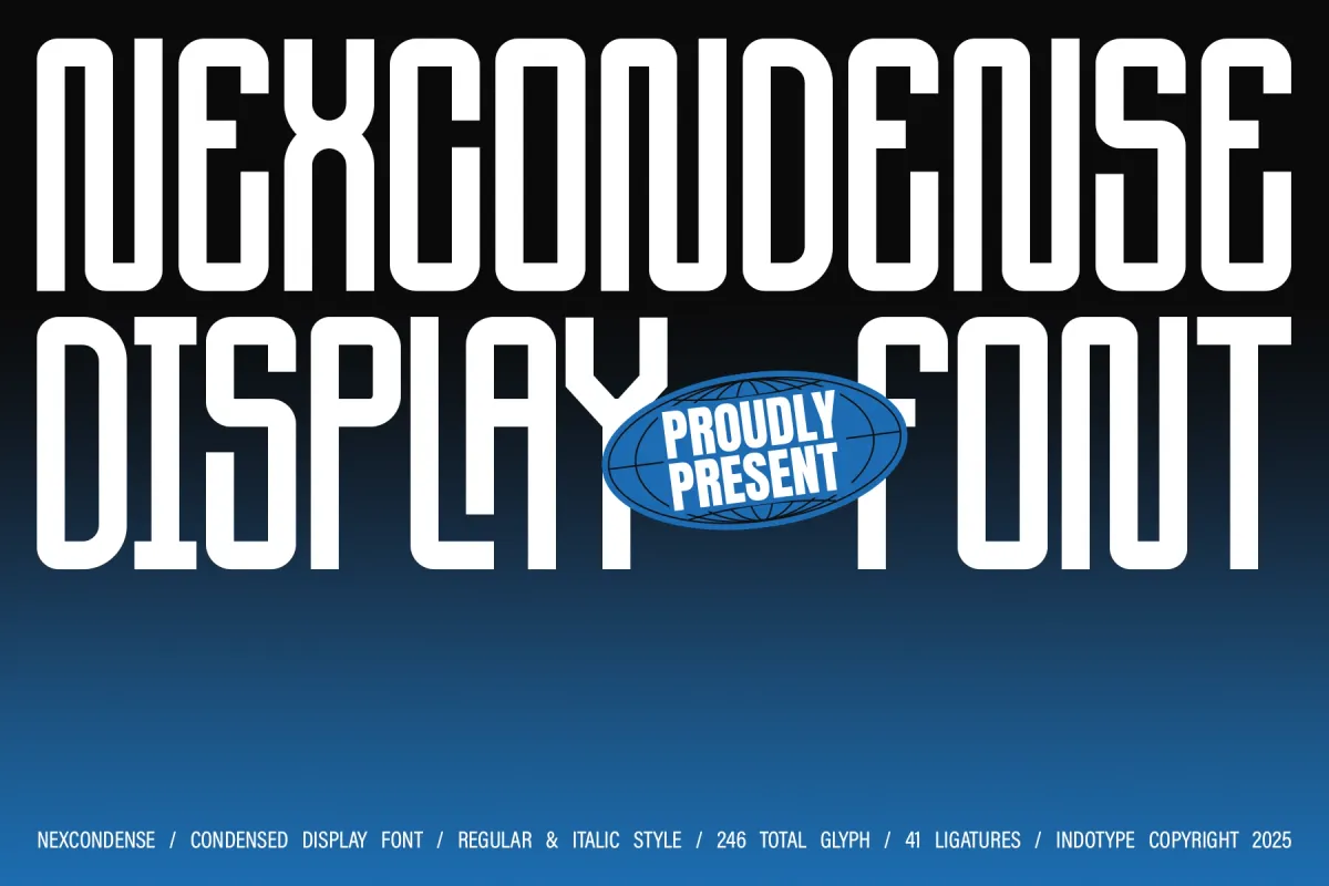 NexCondense - Condensed Display Font