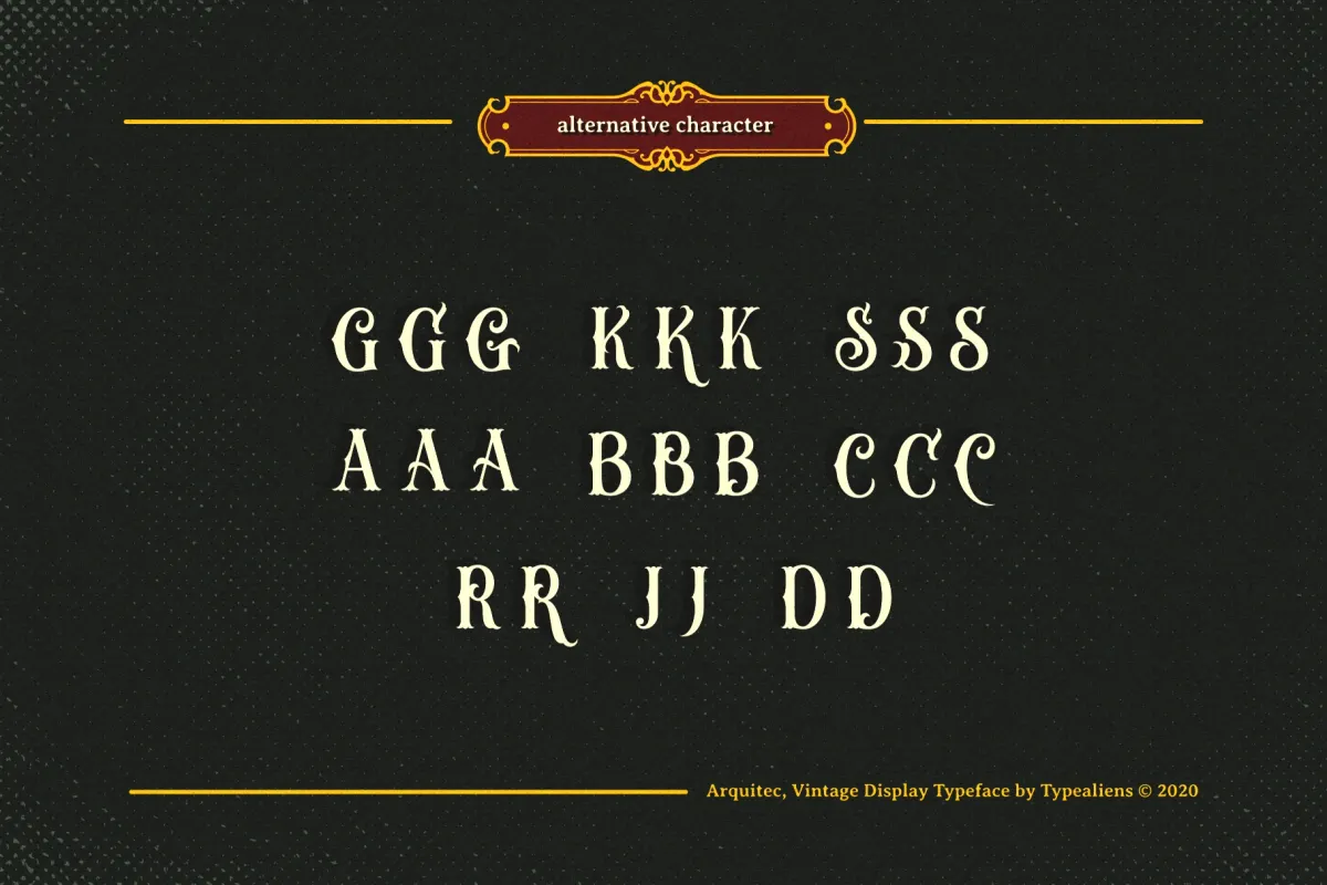 Arquitec — Vintage Display Font
