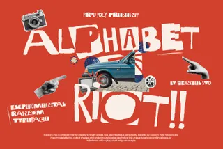 Alphabet Riot - Experimental Ransom Display Font