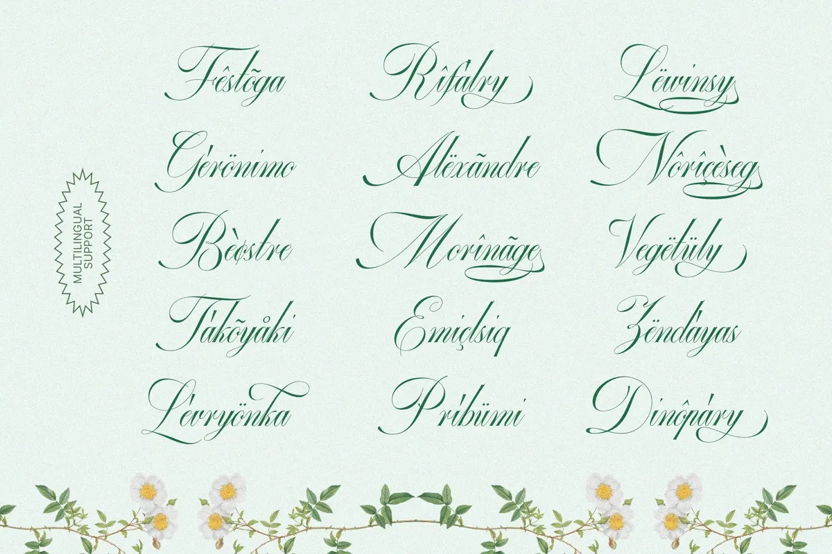 GEFUHATPIN — Elegant Calligraphy Font