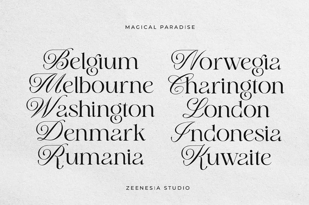 Magical Paradise — Modern Serif Typeface